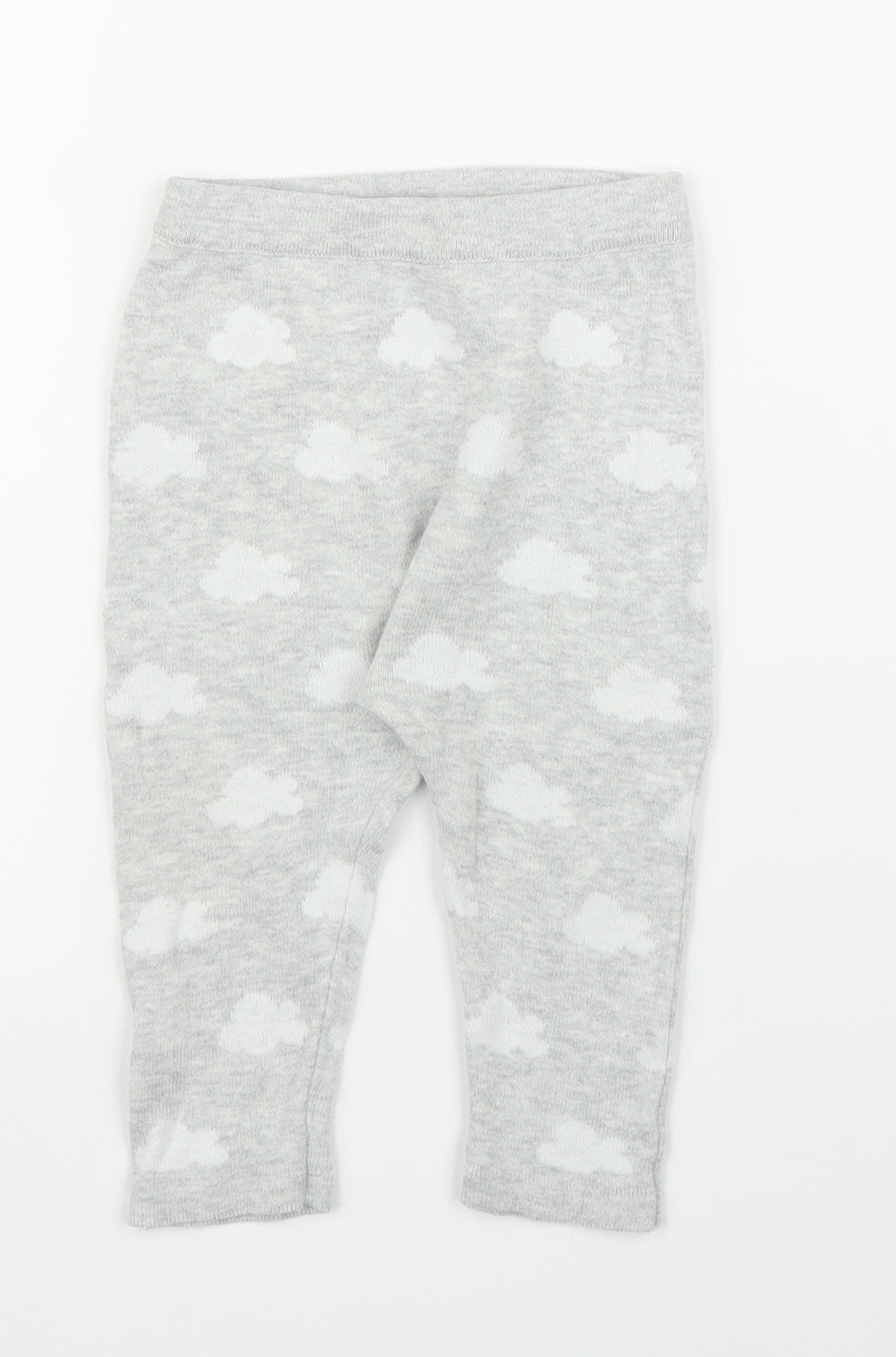 Matalan Baby Grey Solid  Chemise Pyjama Set Size 6-9 Months