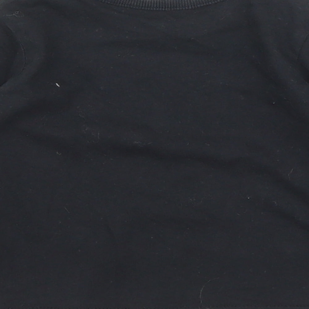 George Baby Black   Basic T-Shirt Size 0-3 Months