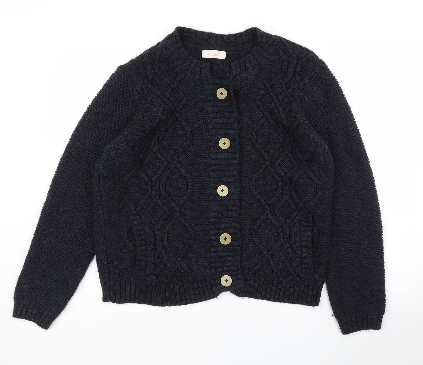 M&S Womens Blue   Cardigan Jumper Size 18