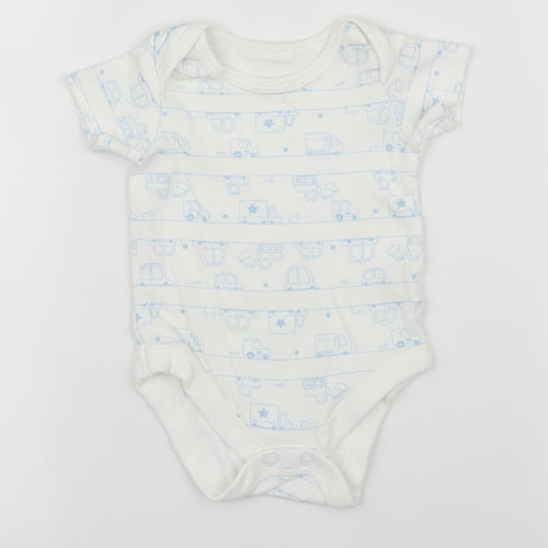 TU Baby White   Babygrow One-Piece Size 0-3 Months