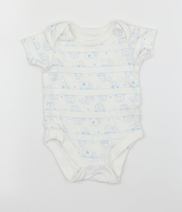 TU Baby White   Babygrow One-Piece Size 0-3 Months