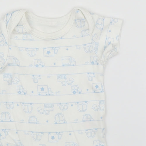 TU Baby White   Babygrow One-Piece Size 0-3 Months