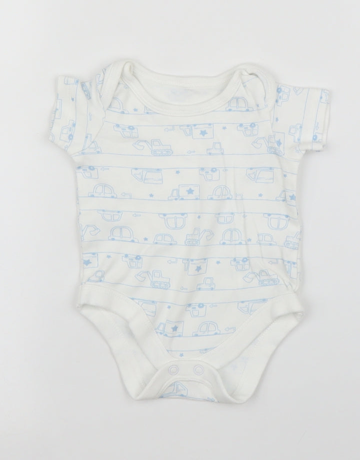 TU Baby White Babygrow One-Piece Size 0-3 Months