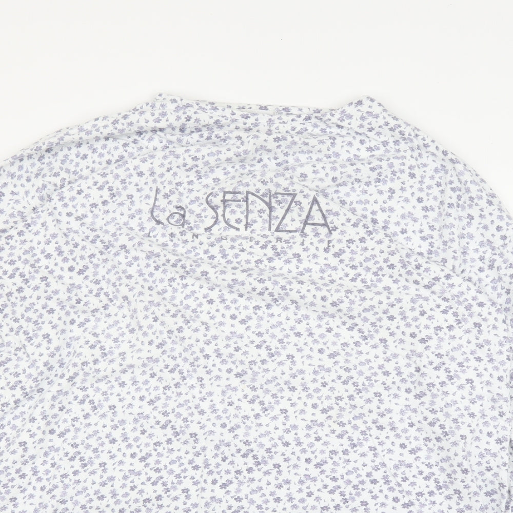 La Senza Womens White Floral  Capri Gown One Size