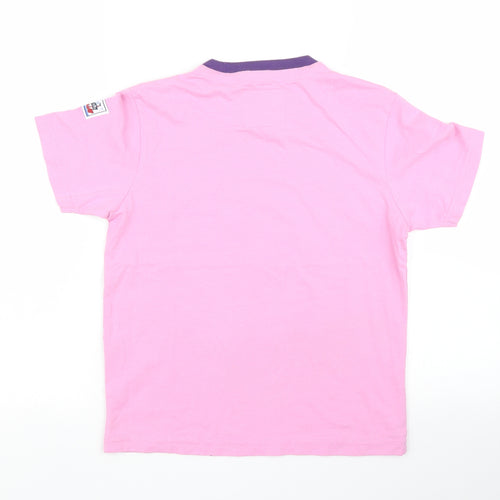Lazy Jacks Girls Pink   Basic T-Shirt Size 7 Years