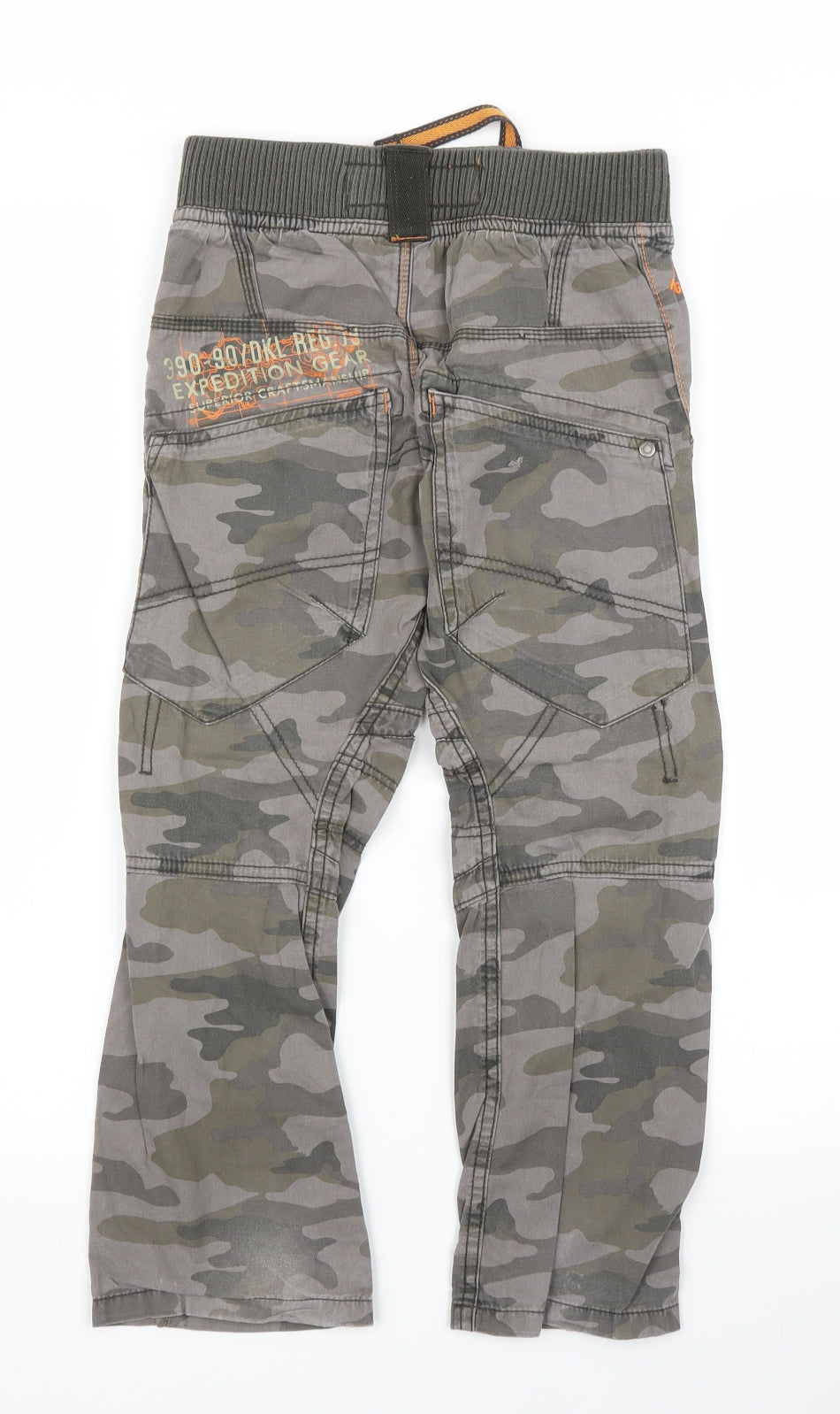 NEXT Boys Green Camouflage  Cargo Trousers Size 7 Years