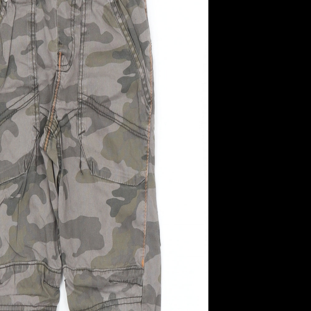 NEXT Boys Green Camouflage  Cargo Trousers Size 7 Years