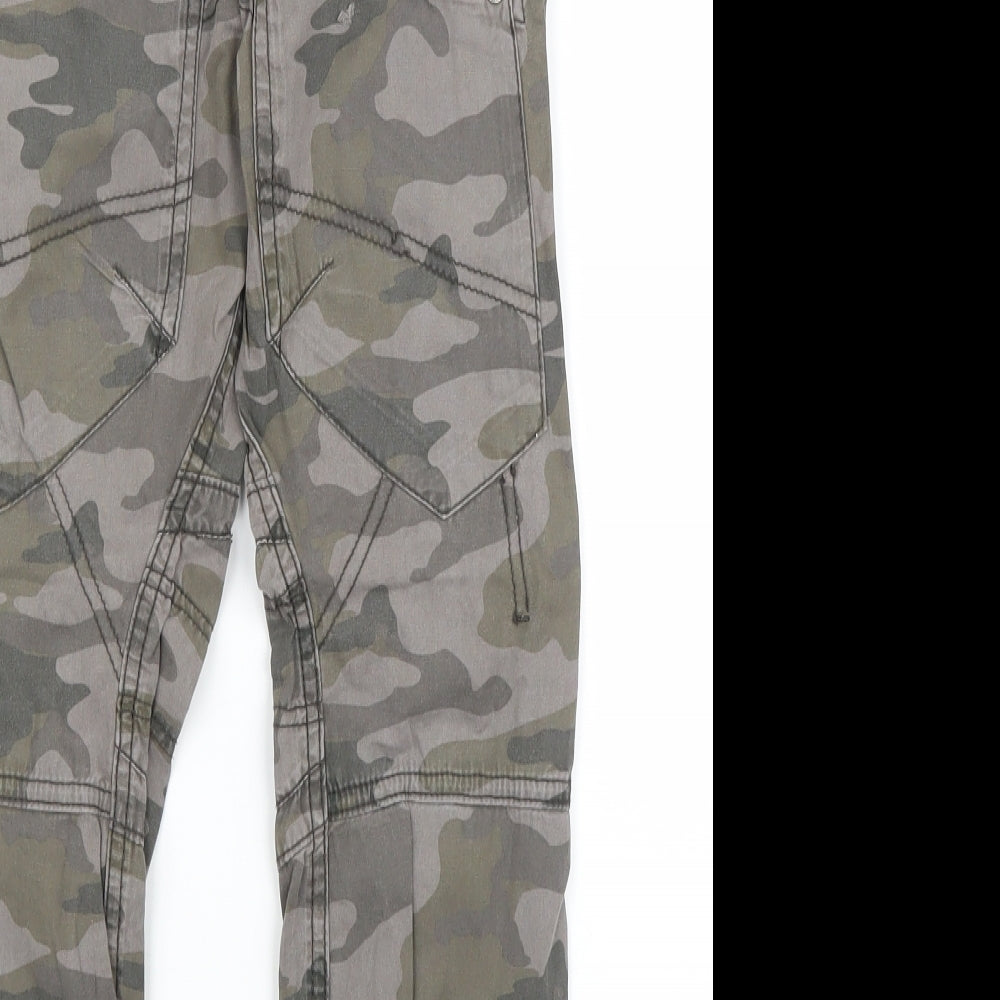 NEXT Boys Green Camouflage  Cargo Trousers Size 7 Years