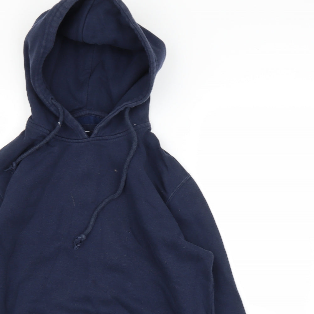 Pull&Bear Mens Blue   Pullover Hoodie Size M
