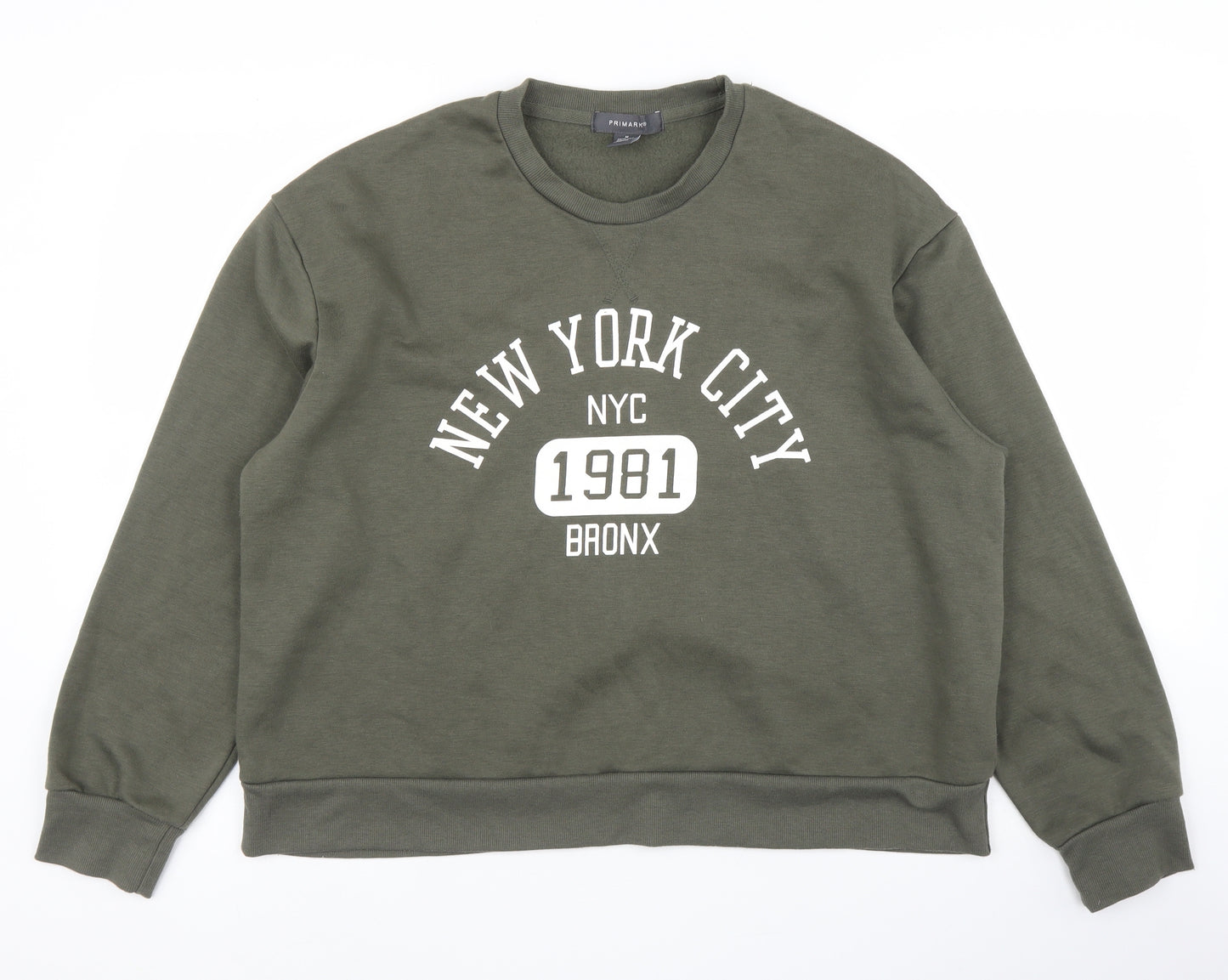 Primark Womens Green   Pullover Jumper Size M