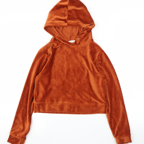 Matalan Girls Orange   Pullover Hoodie Size 10 Years