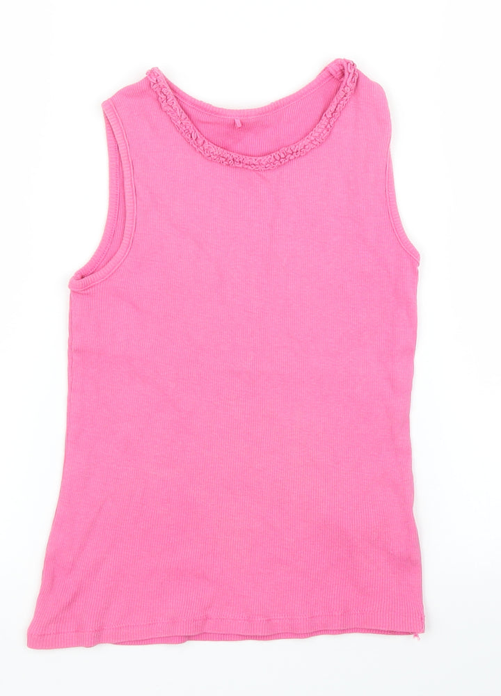 George Girls Pink   Basic Tank Size 8-9 Years
