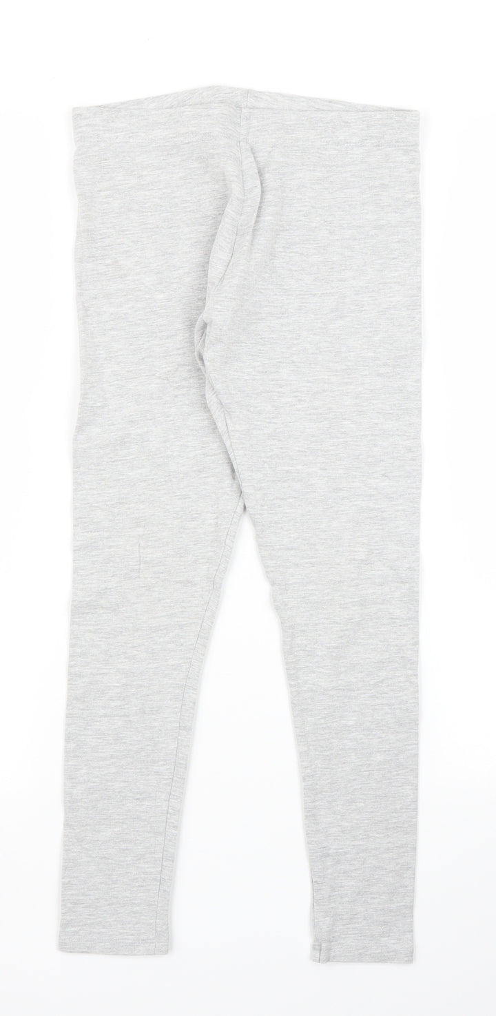 Next Girls Grey Carrot Trousers Size 11 Years