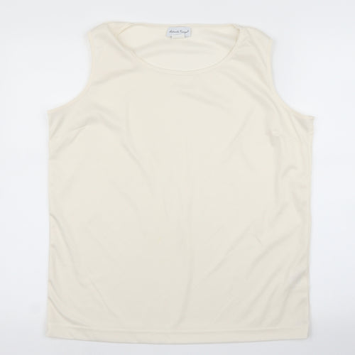 Gabriella Vicenza Womens White   Basic Blouse Size XL