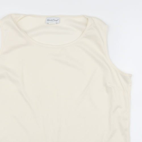 Gabriella Vicenza Womens White   Basic Blouse Size XL