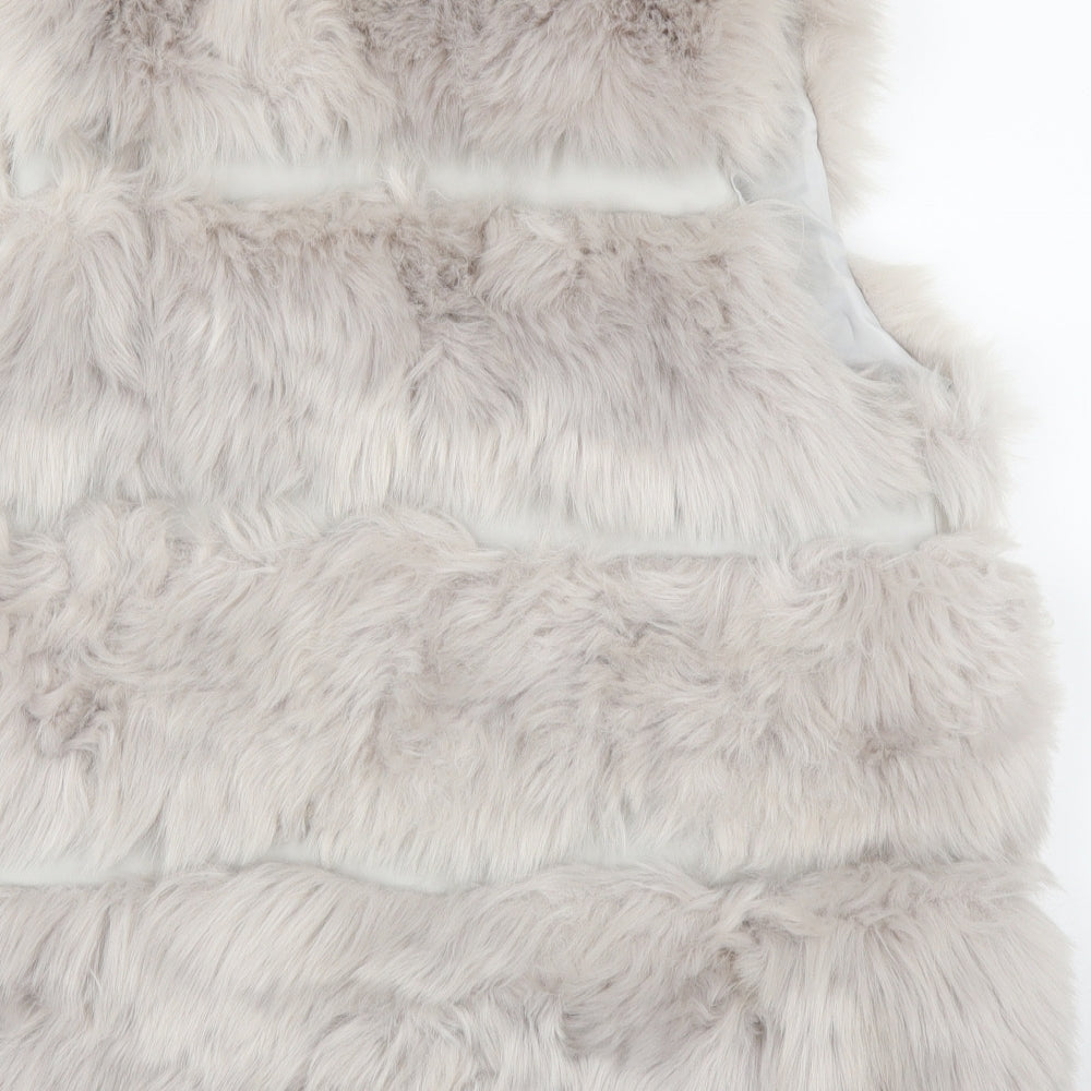 New Look Womens Grey   Gilet Coatigan Size M