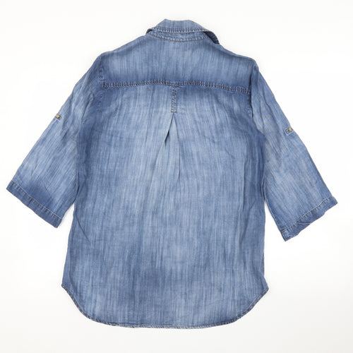 Cloth and Stone Womens Blue   Tunic Blouse Size M
