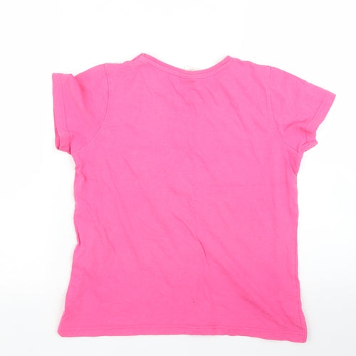 Crane Girls Pink Animal Print  Basic T-Shirt Size 11 Years