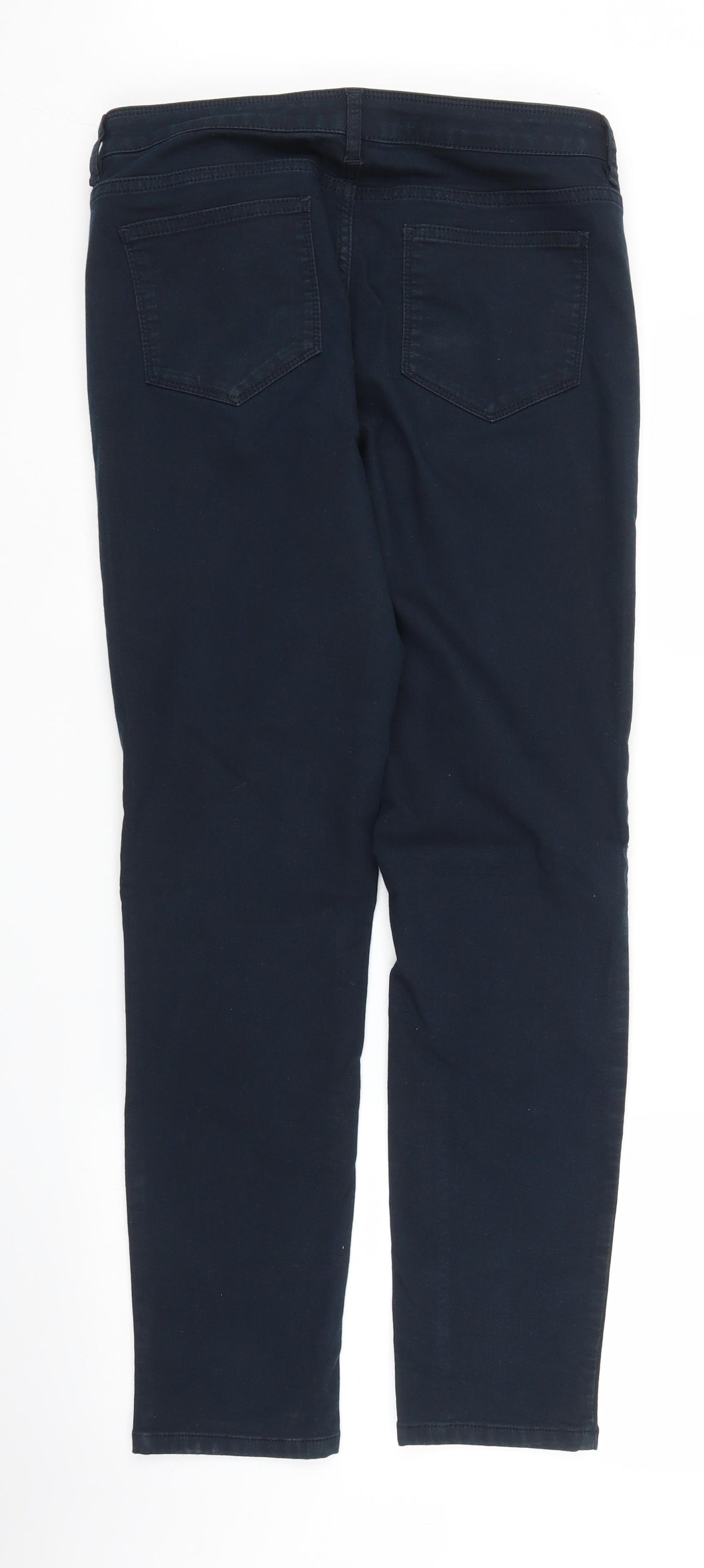 Fat Face Womens Blue   Chino Trousers Size 14 L28 in