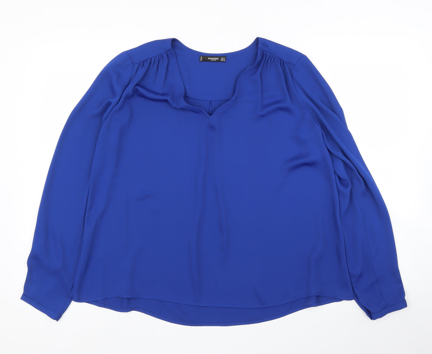 Mango Womens Blue   Basic Blouse Size S