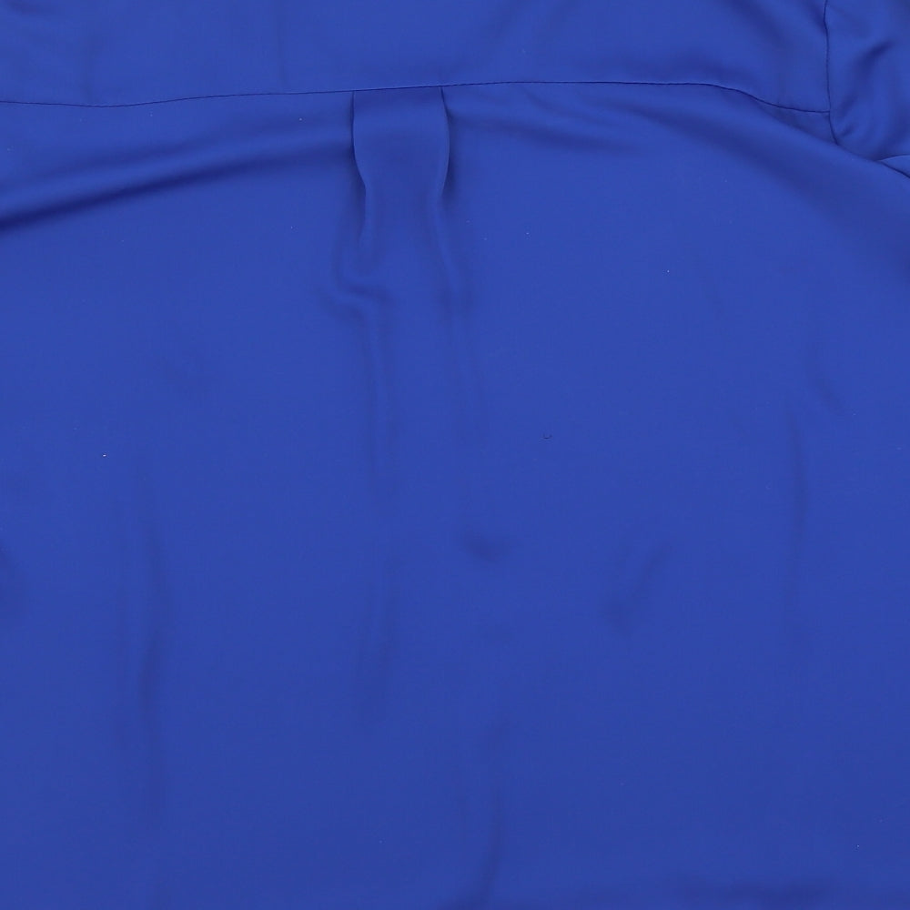 Mango Womens Blue   Basic Blouse Size S