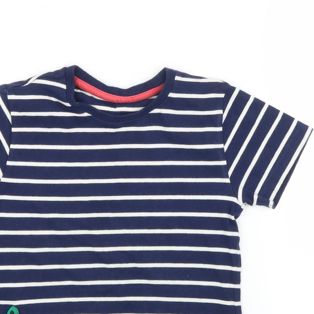 NEXT Boys Blue Striped  Basic T-Shirt Size 4 Years