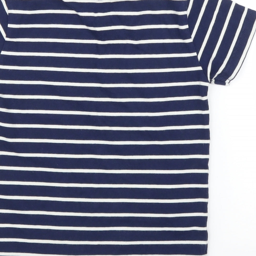 NEXT Boys Blue Striped  Basic T-Shirt Size 4 Years