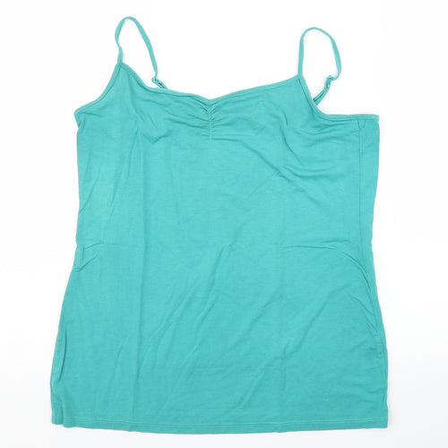M&S Womens Green   Camisole Blouse Size L