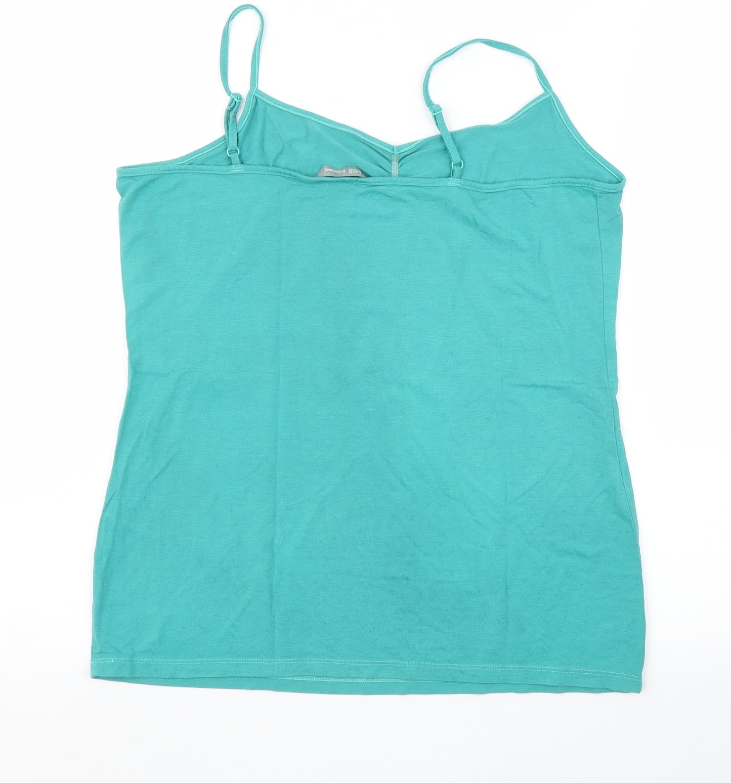 M&S Womens Green   Camisole Blouse Size L