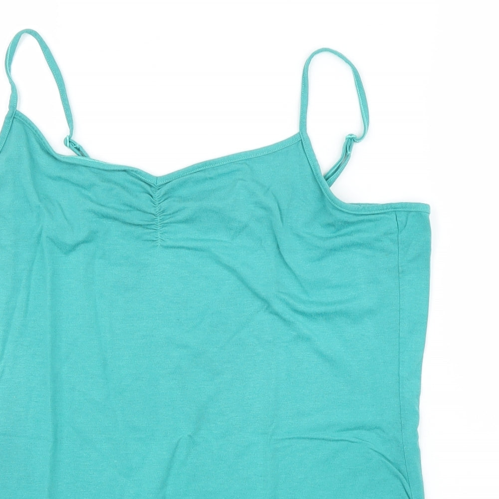 M&S Womens Green   Camisole Blouse Size L