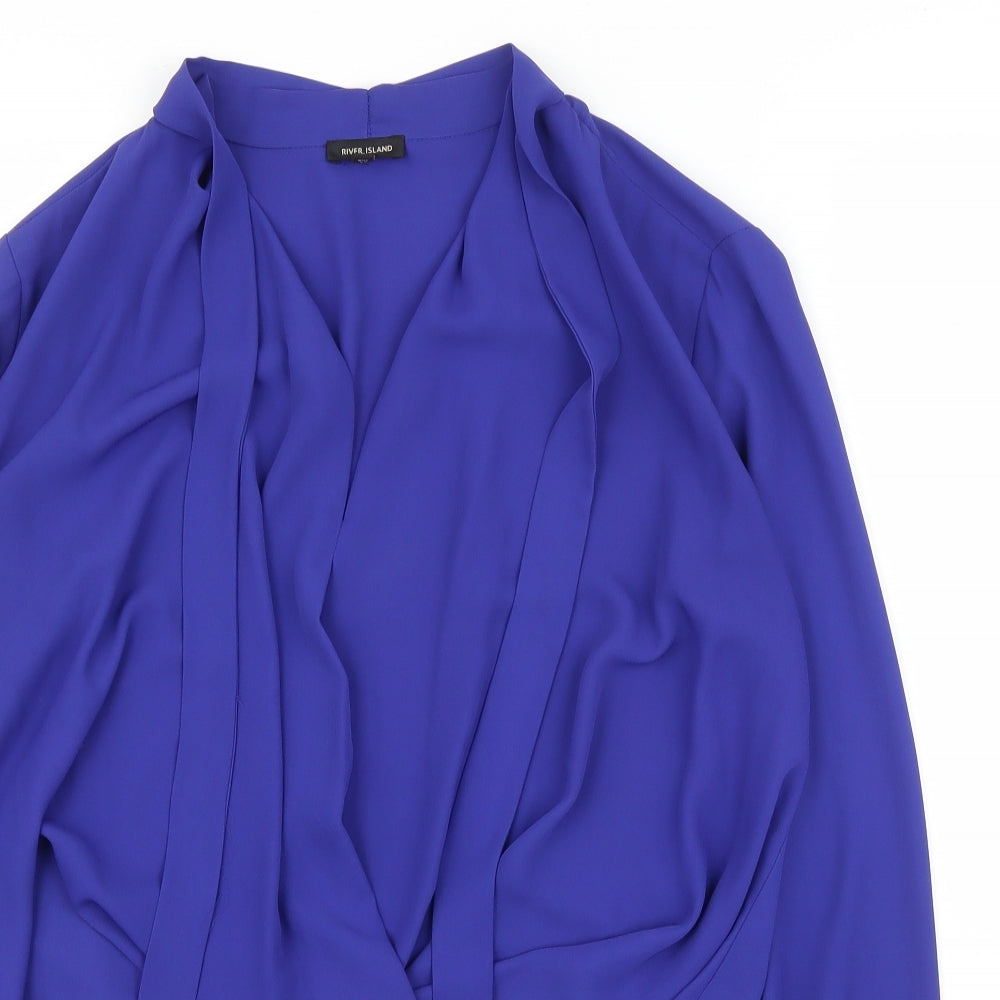 River Island Womens Blue   Basic Blouse Size 6