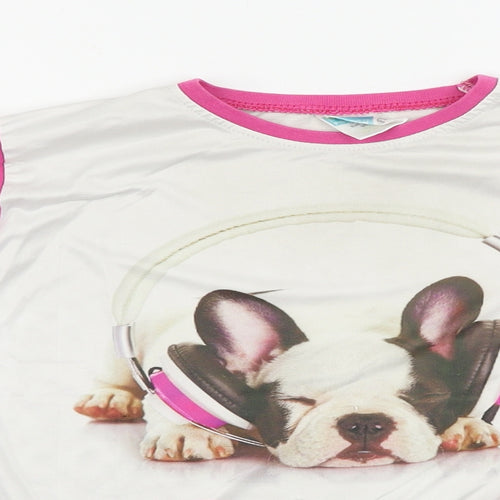 Pajama Factory  Girls White   Top Pyjama Top Size 9-10 Years