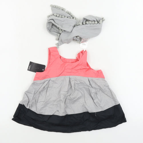 NEXT  Girls Grey   A-Line  Size 3 Years  - headband included