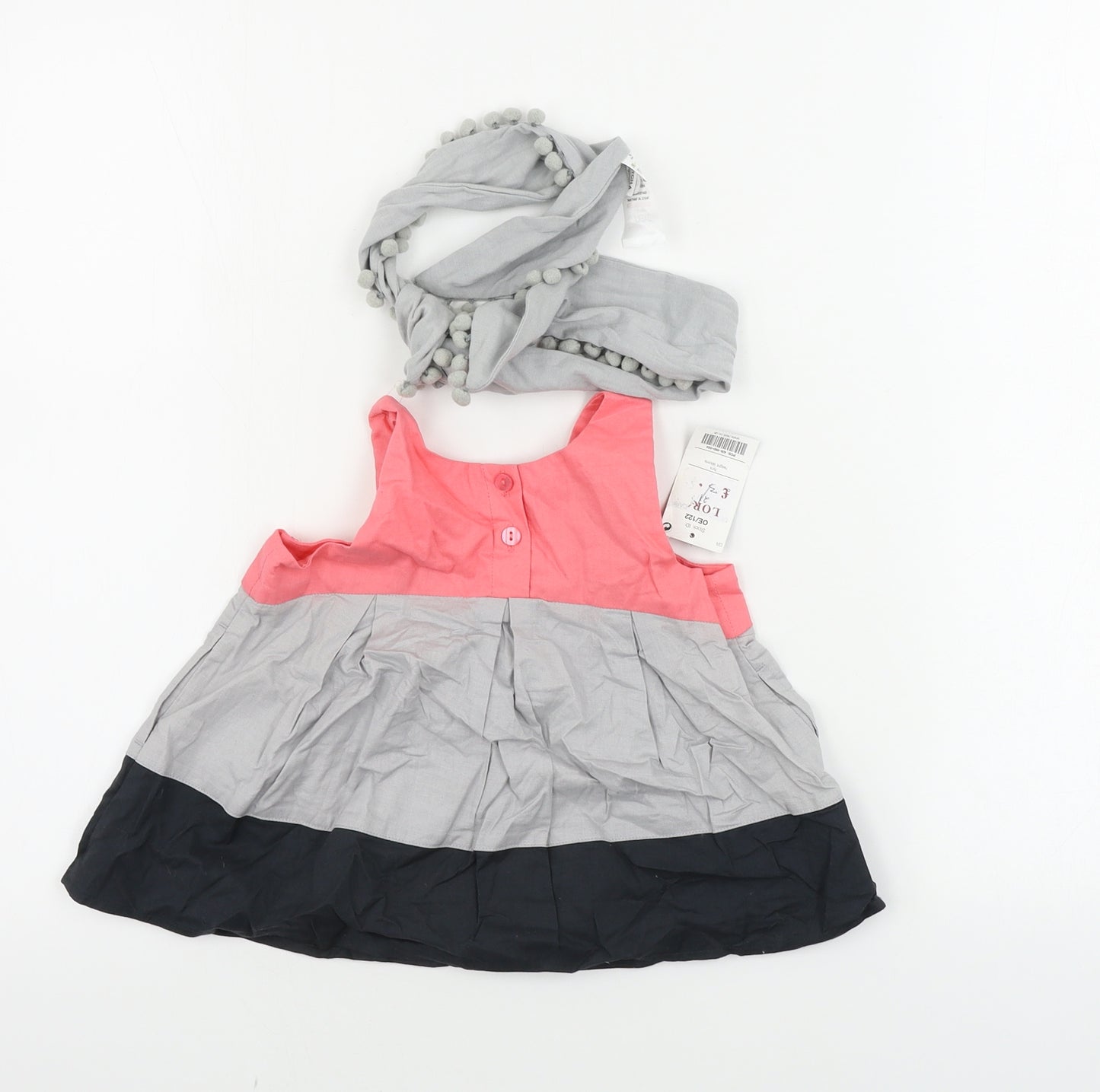 NEXT  Girls Grey   A-Line  Size 3 Years  - headband included