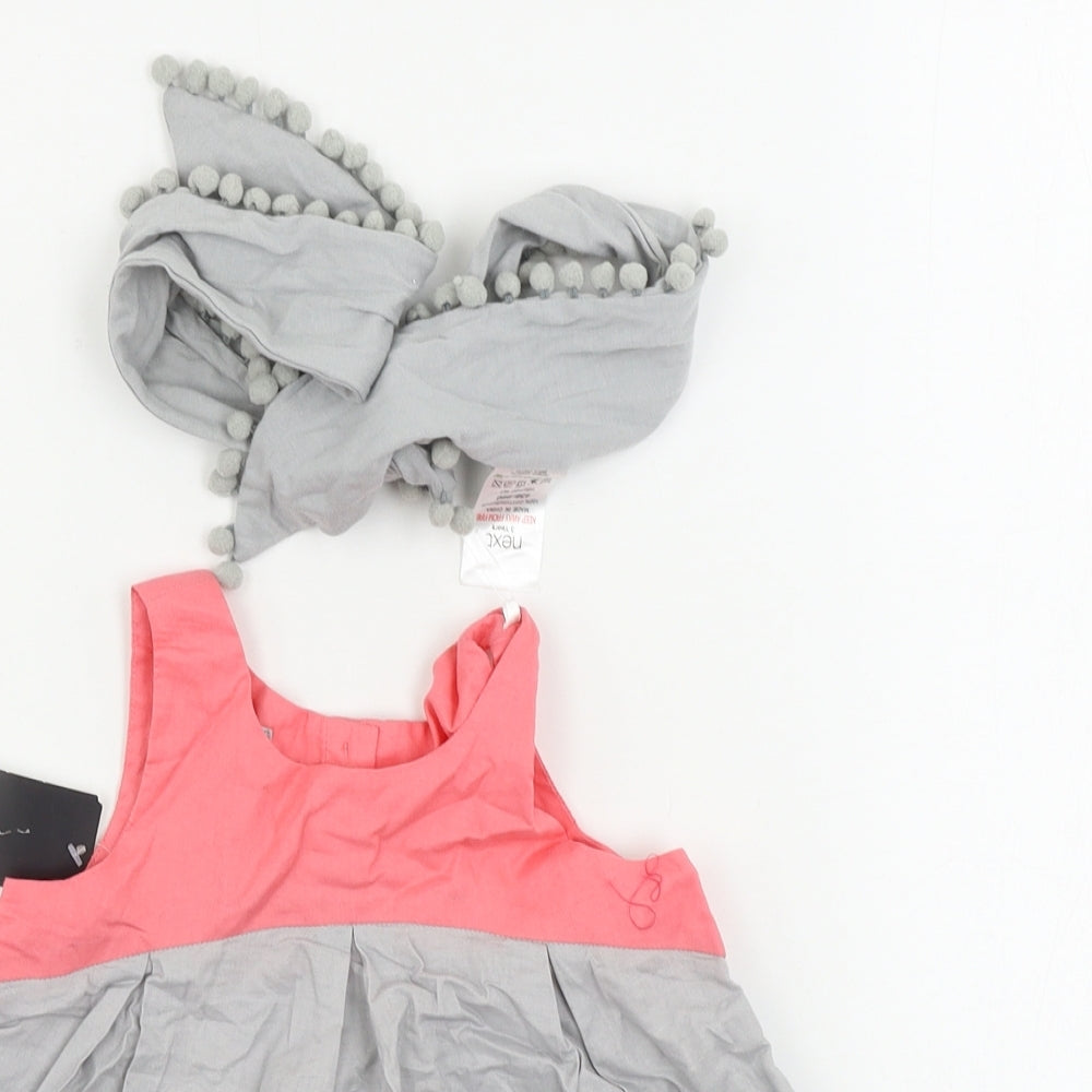 NEXT  Girls Grey   A-Line  Size 3 Years  - headband included