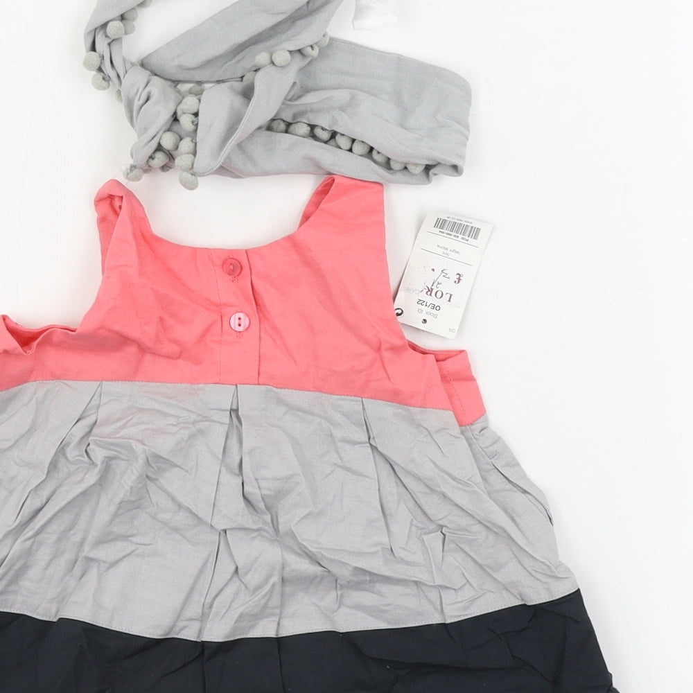 NEXT  Girls Grey   A-Line  Size 3 Years  - headband included