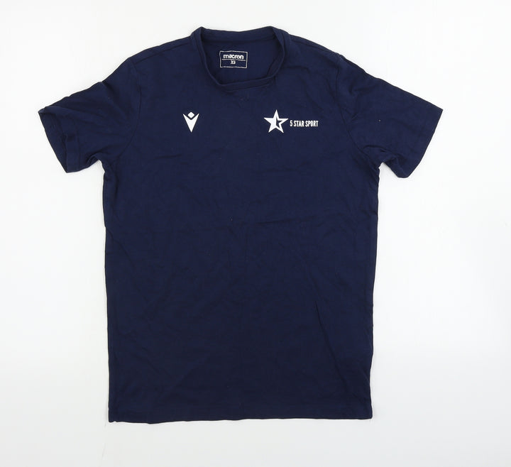 Macron Mens Blue T-Shirt Size XS