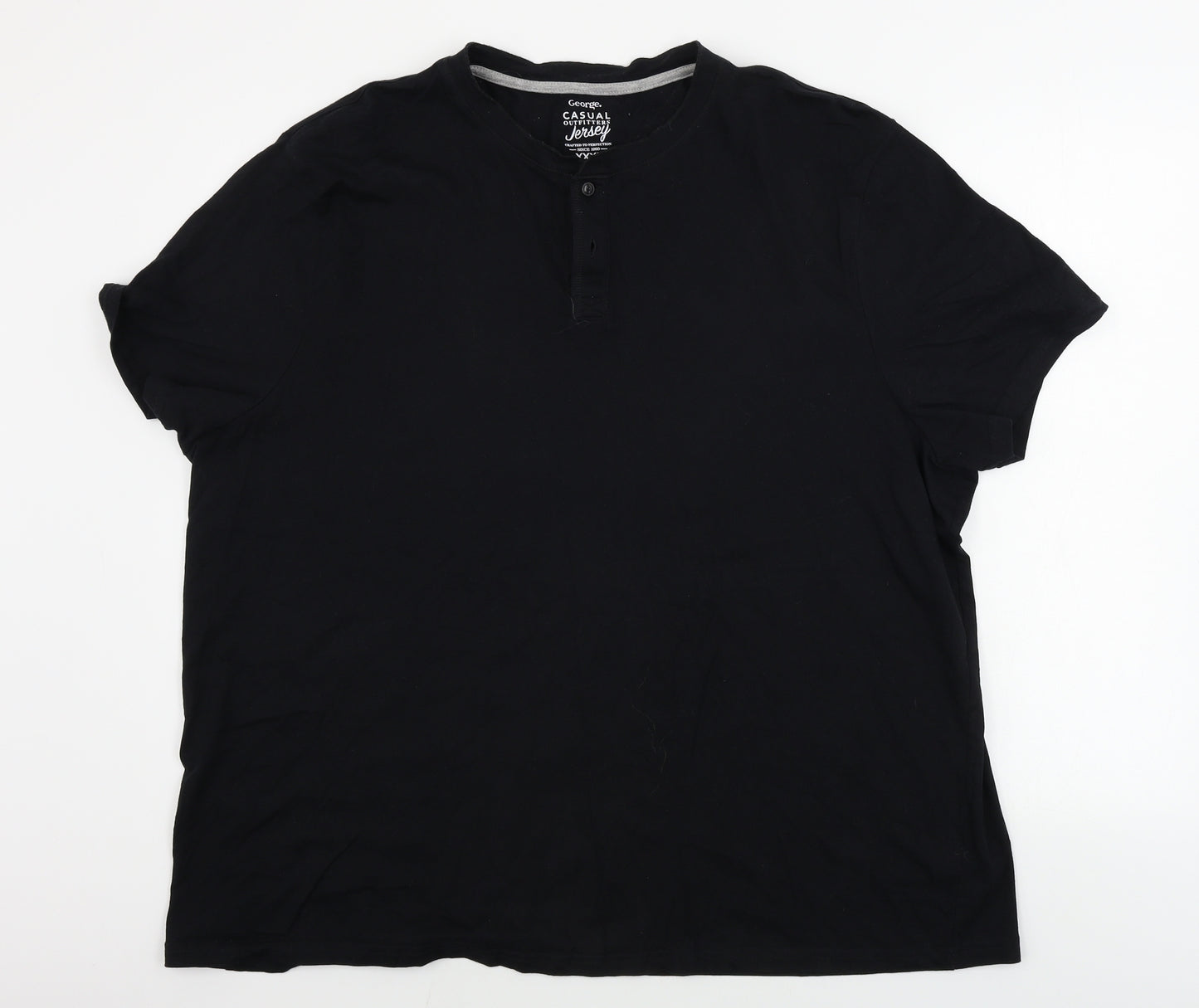 George  Mens Black    T-Shirt Size 3XL