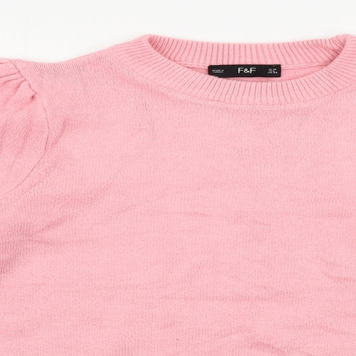 F&F  Womens Pink   Pullover Jumper Size 10