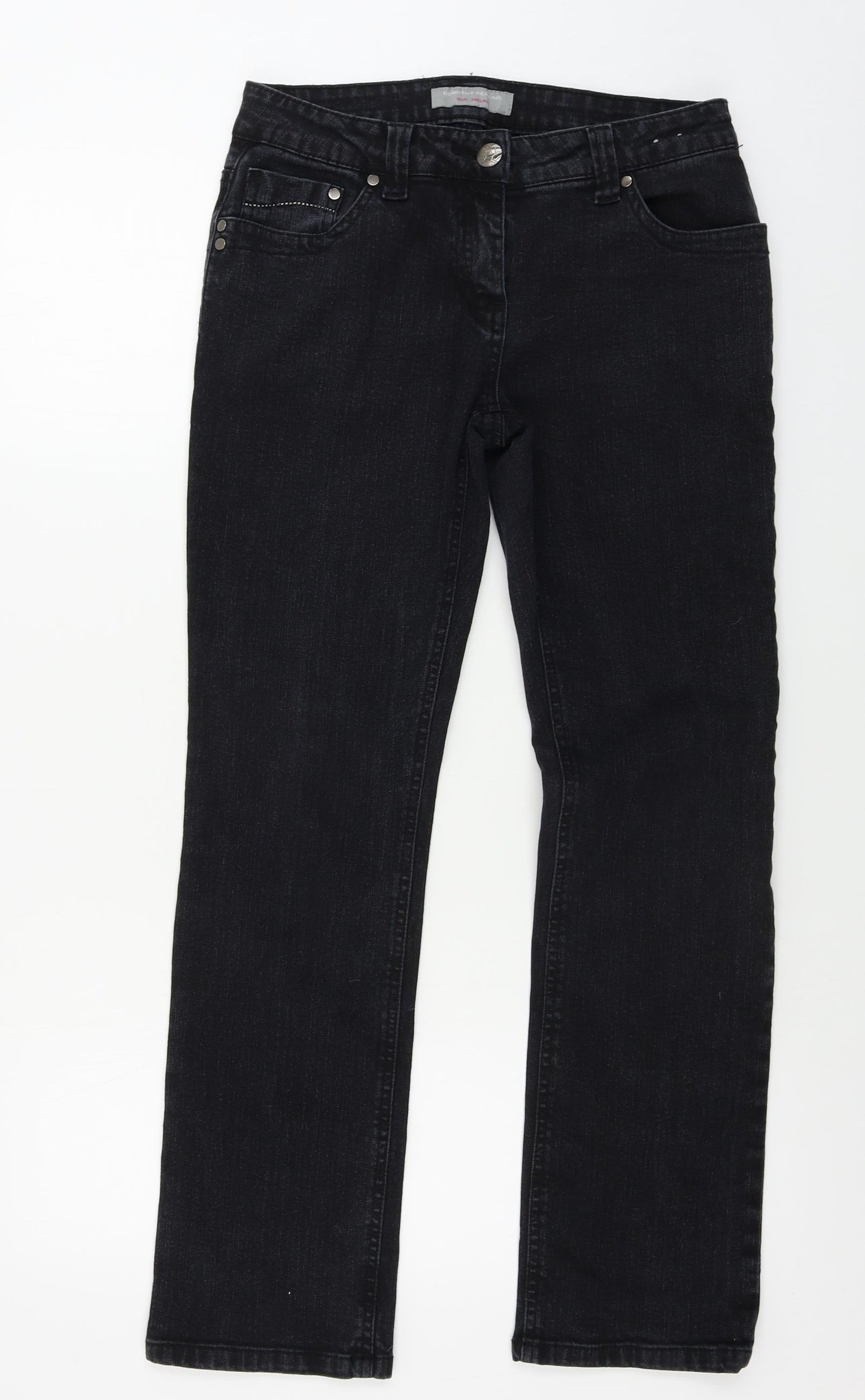 Dorothy Perkins  Womens Black   Straight Jeans Size 10 L27 in