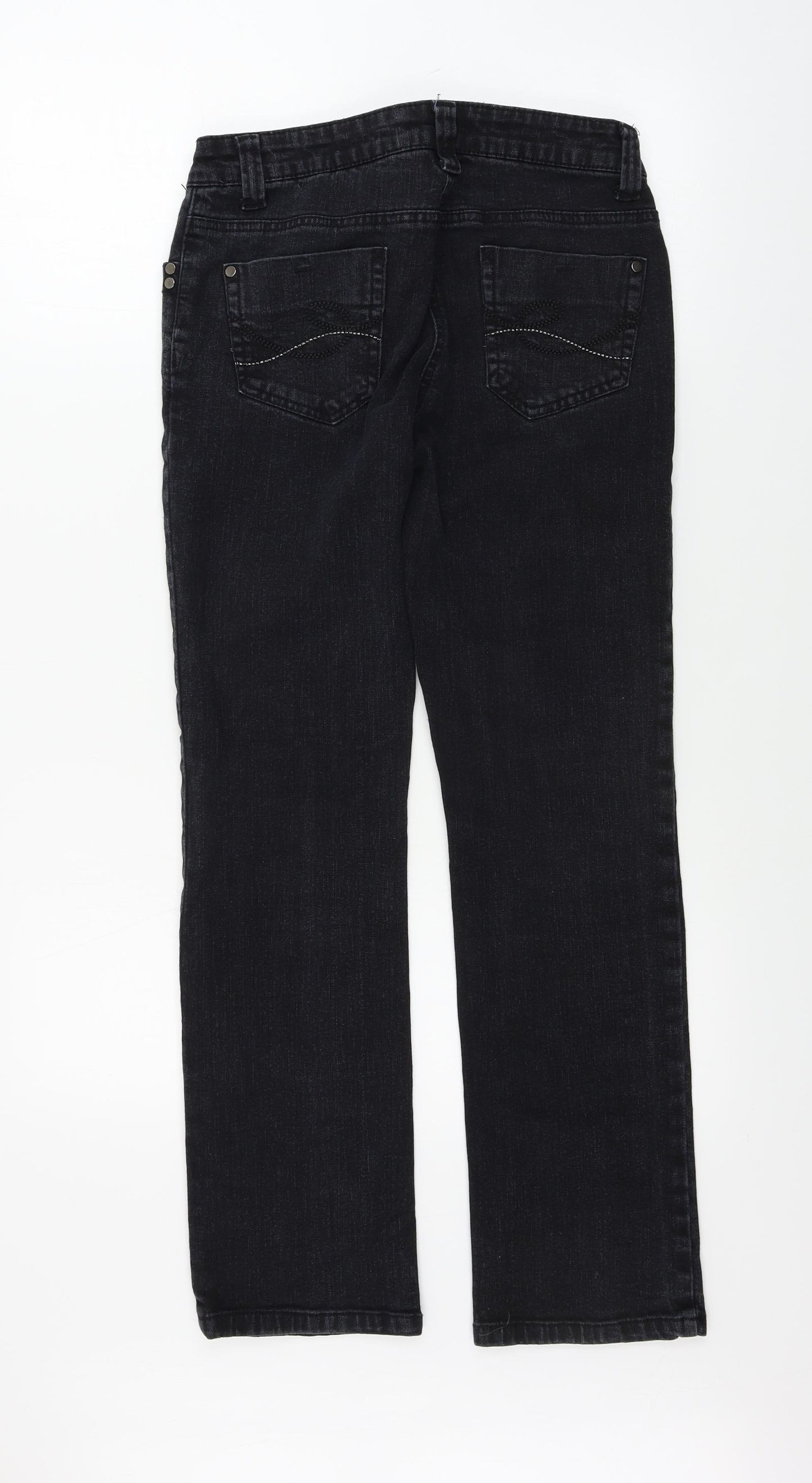 Dorothy Perkins  Womens Black   Straight Jeans Size 10 L27 in