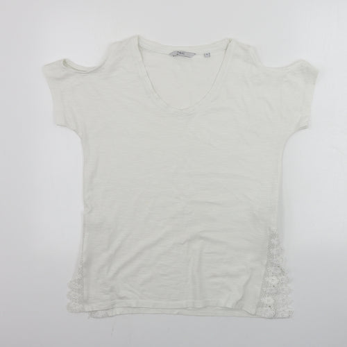 NEXT  Womens White   Basic T-Shirt Size 10