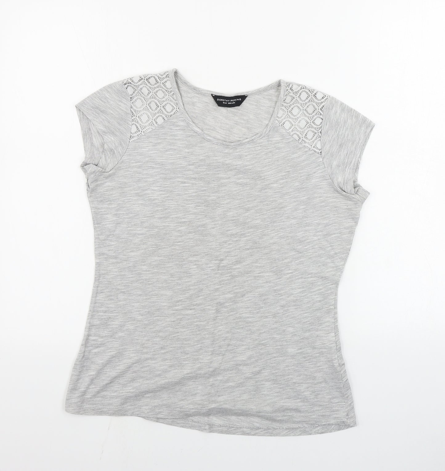 Dorothy Perkins  Womens Grey   Basic T-Shirt Size 10