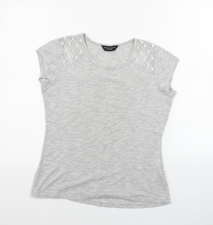 Dorothy Perkins  Womens Grey   Basic T-Shirt Size 10