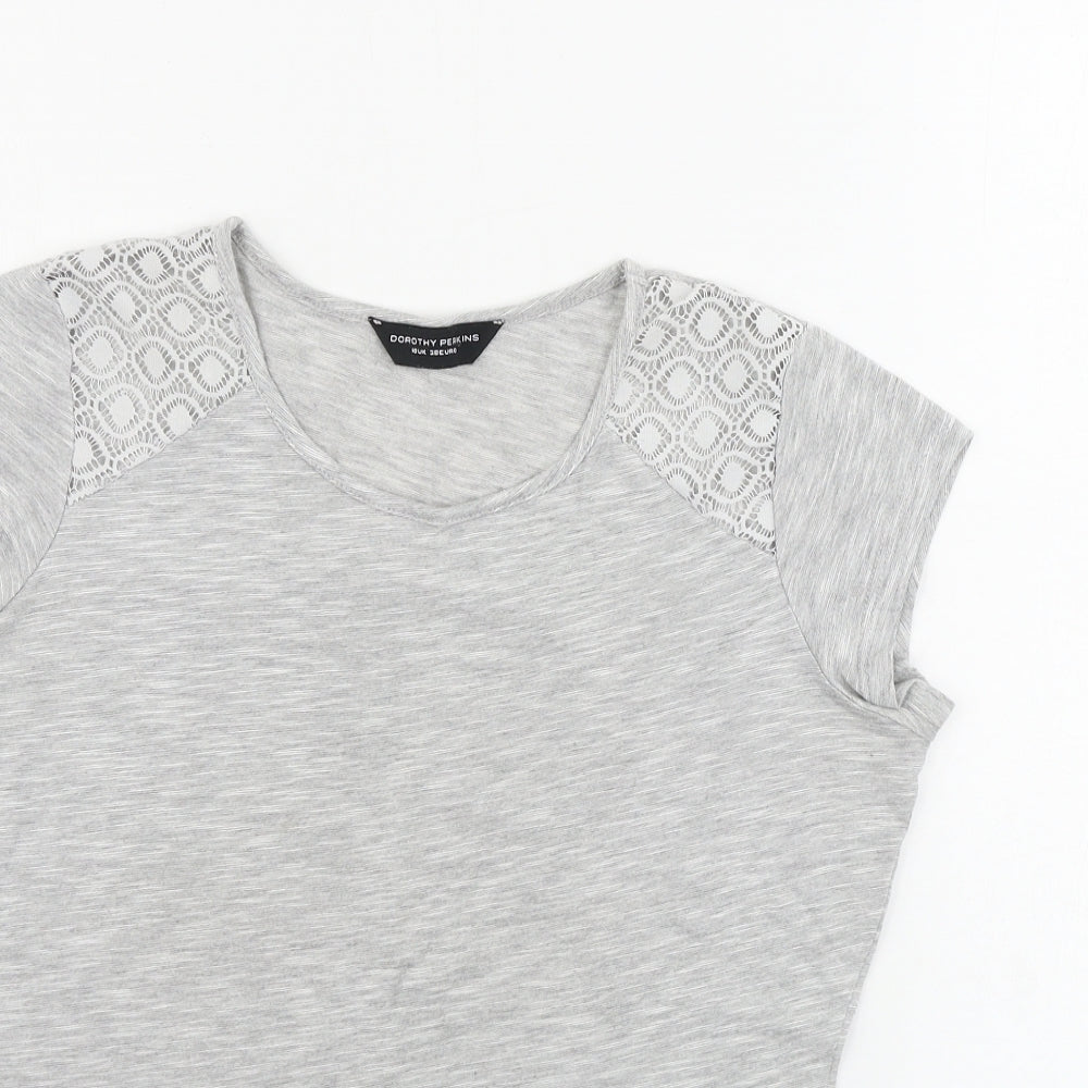 Dorothy Perkins  Womens Grey   Basic T-Shirt Size 10