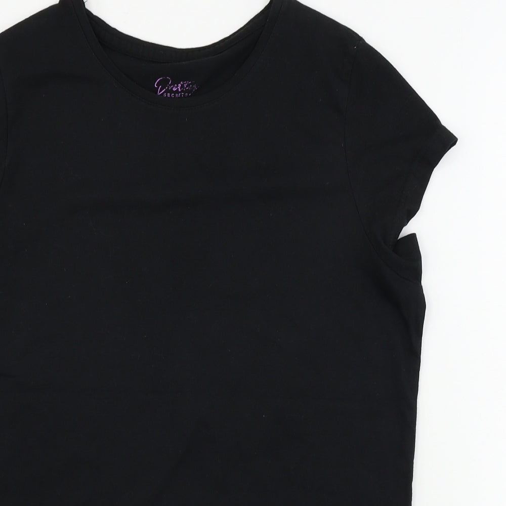 Preworn  Womens Black   Basic T-Shirt Size 8