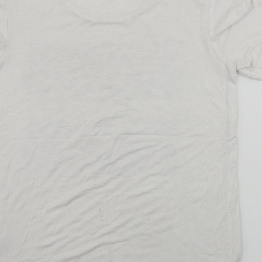 Damart  Womens White Floral  Basic T-Shirt Size 10