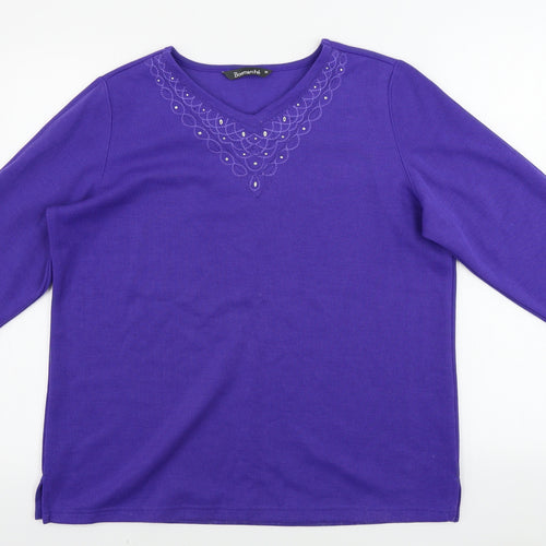 Bonmarché  Womens Purple   Pullover Jumper Size M