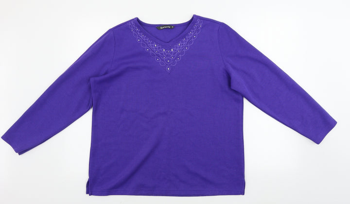 Bonmarché  Womens Purple   Pullover Jumper Size M