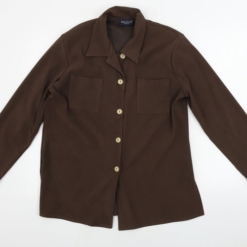 SALOOS  Womens Brown   Jacket Blazer Size 14